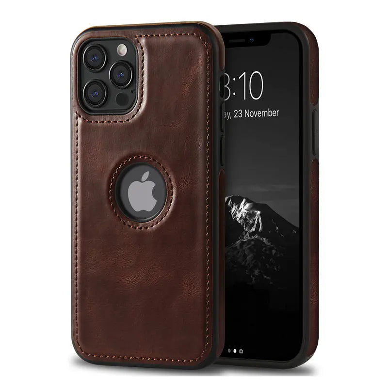 Capa de telefone de couro fino ultra fino para IPHONE 