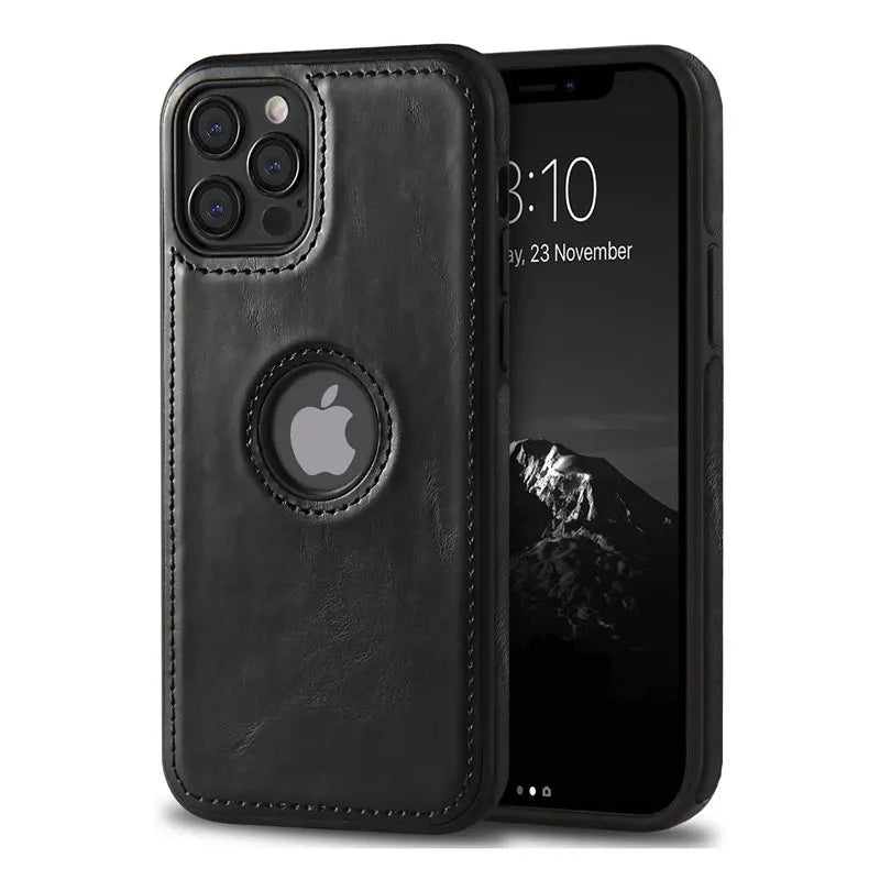 Capa de telefone de couro fino ultra fino para IPHONE 