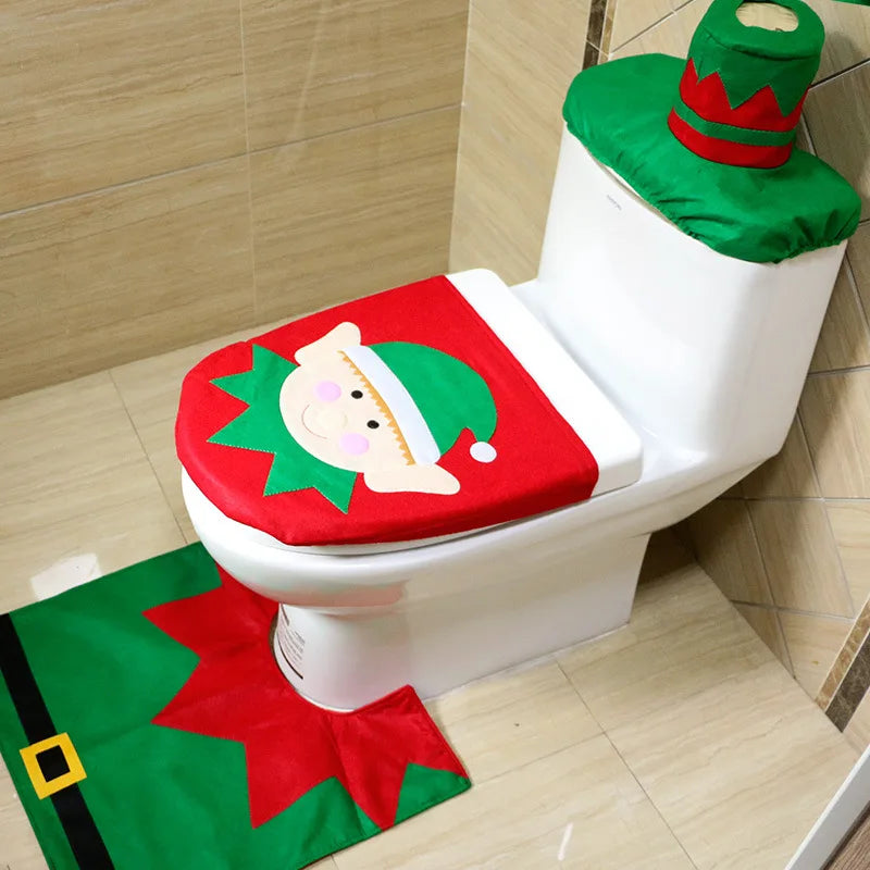 Conjunto de Casa de Banho Decoração de Natal